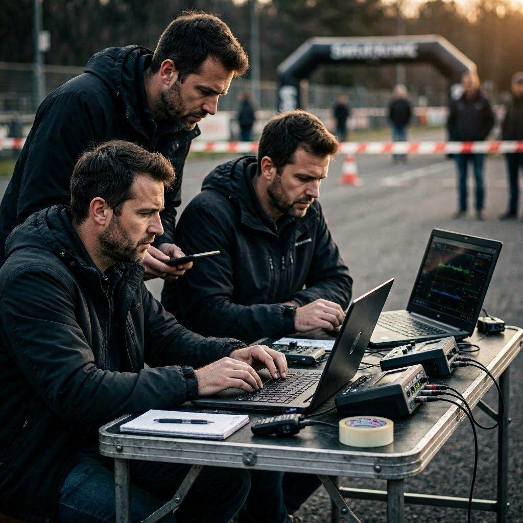 Equipo On Your Marks Co trabajando en un evento